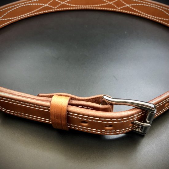 1 1/2″ Gunslinger Double Layer Gun Belt – S & S Leatherworks